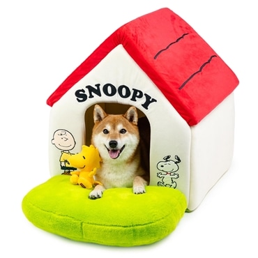 ペットパラダイス スヌーピー 犬 ベッド ドーム ドーム型ベッド ドーム型ハウス 家 ペットハウス 犬 猫 スヌーピー グッズ ( 赤屋根 ハウス 庭付き 大 ペットパラダイス国内直営店72店舗展開 2025/10/1時点) 508-33541