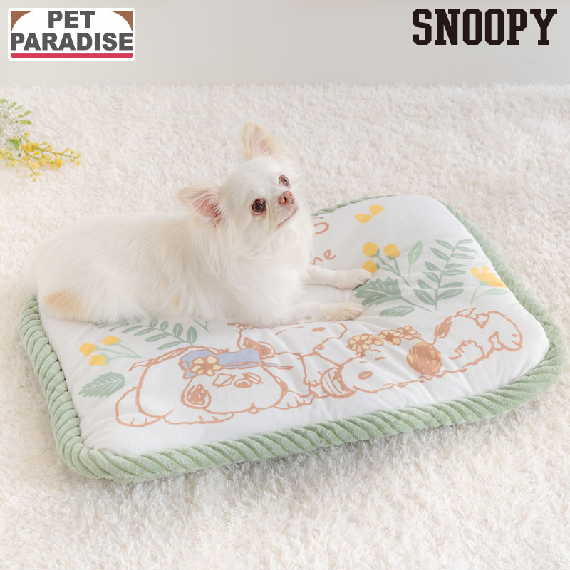 ペットパラダイス スヌーピー 犬 ベッド 寝具 マット クッション のほほんマット 60×40cm ペットベッド ペットソファー ペットクッション パピー はじめて 洗える ペット かわいい おしゃれ 可愛い