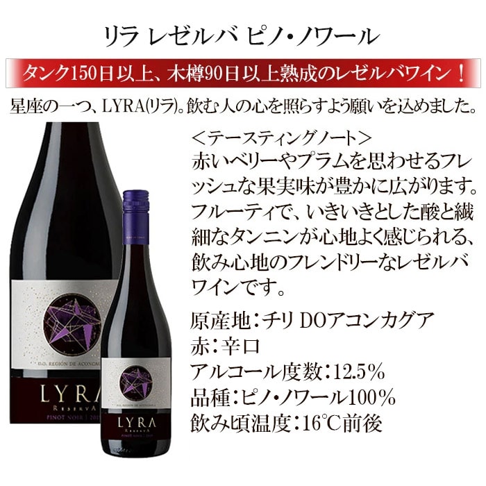 ソムリエ厳選!ピノ・ノワールづくしの飲み比べ4本セット