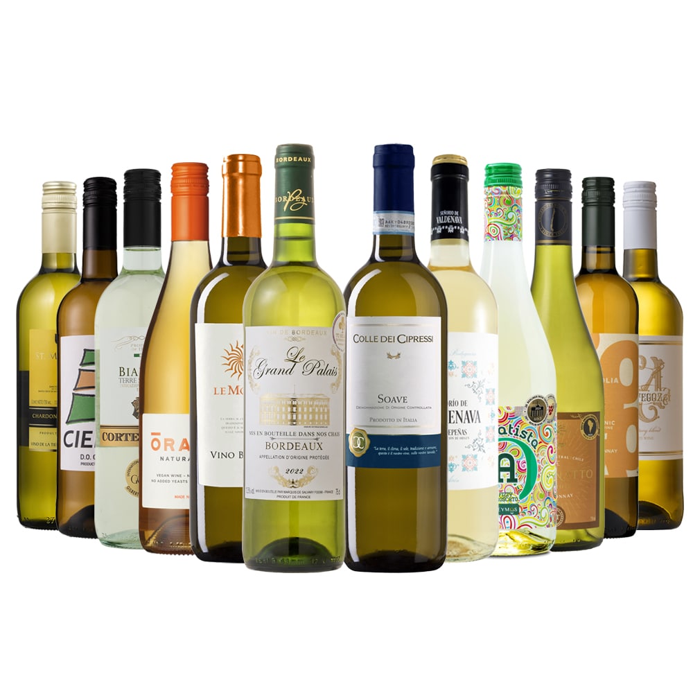 ソムリエ厳選! 5か国選りすぐりの白ワイン12本セット