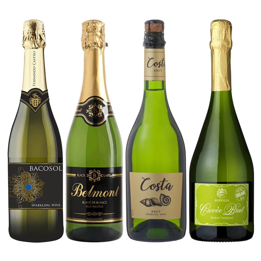ソムリエ おすすめ! 選りすぐり辛口 スパークリングワイン 4本セット