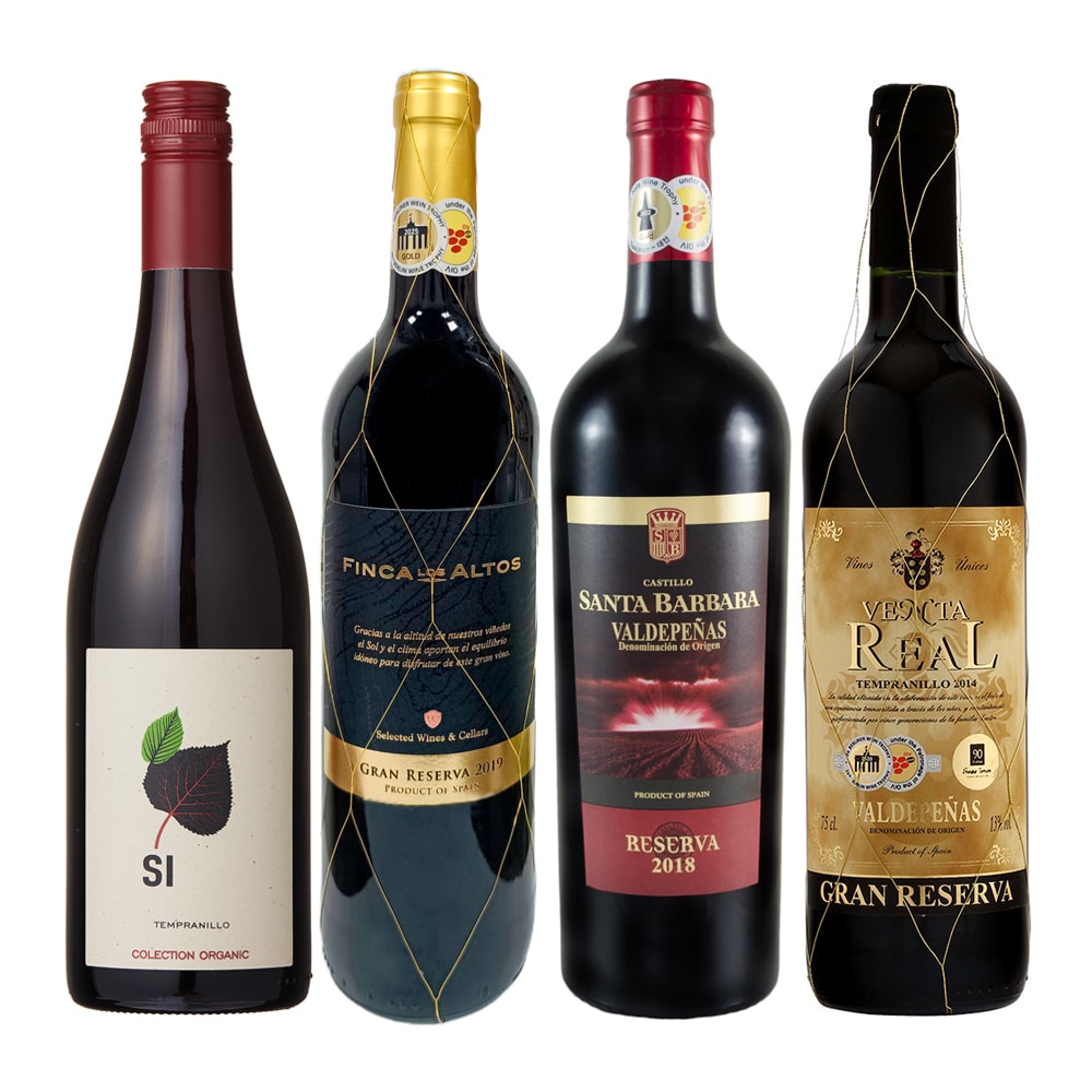 単一品種を味わおう テンプラニーリョ赤ワイン4本セット
