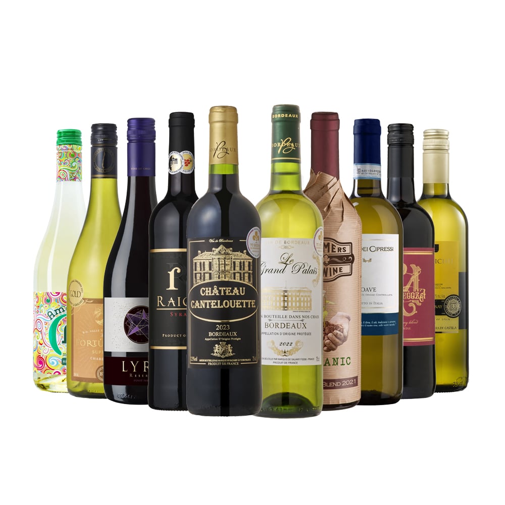 コスパバラエティ赤白ワイン10本セット！金賞受賞ワイン入り赤5本・白5本