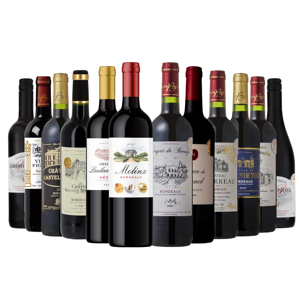 オール金賞受賞！フランス産厳選赤ワイン１２本セット