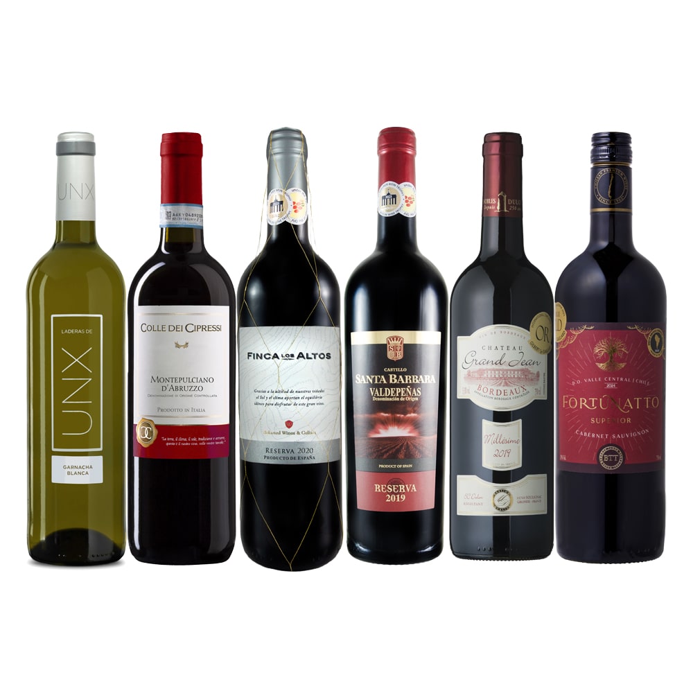 ソムリエ厳選！世界４カ国金賞受賞ワインセレクション6本セット