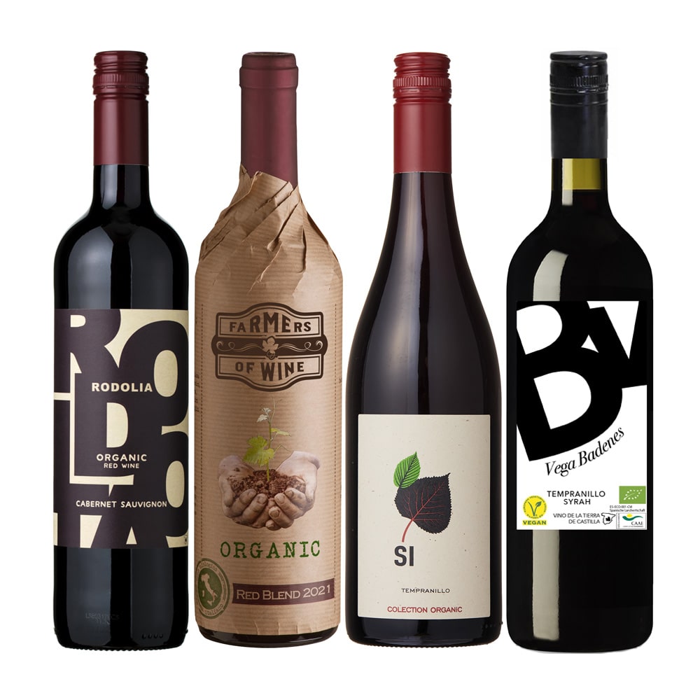 ソムリエが選ぶ！オーガニック赤ワイン厳選４本セット