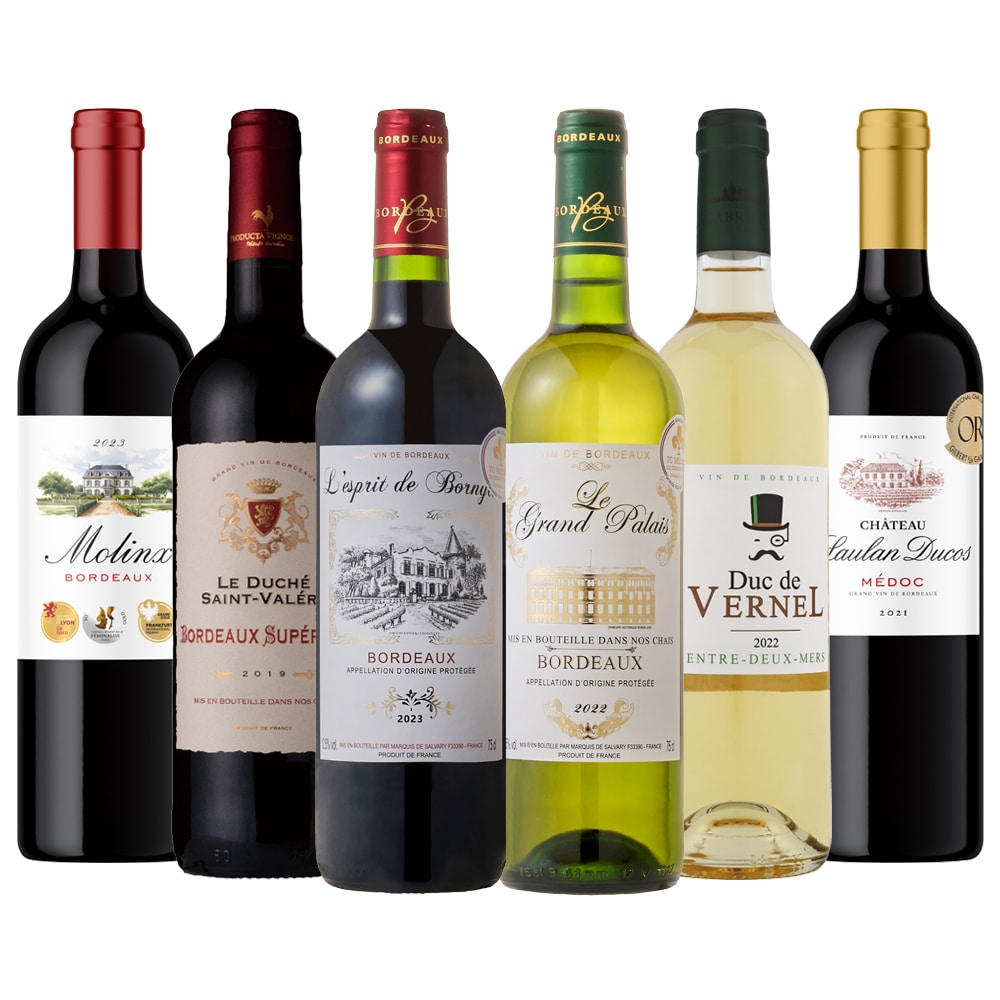 銘醸産地メドック入り！オール金賞ボルドー赤白ワイン6本セット