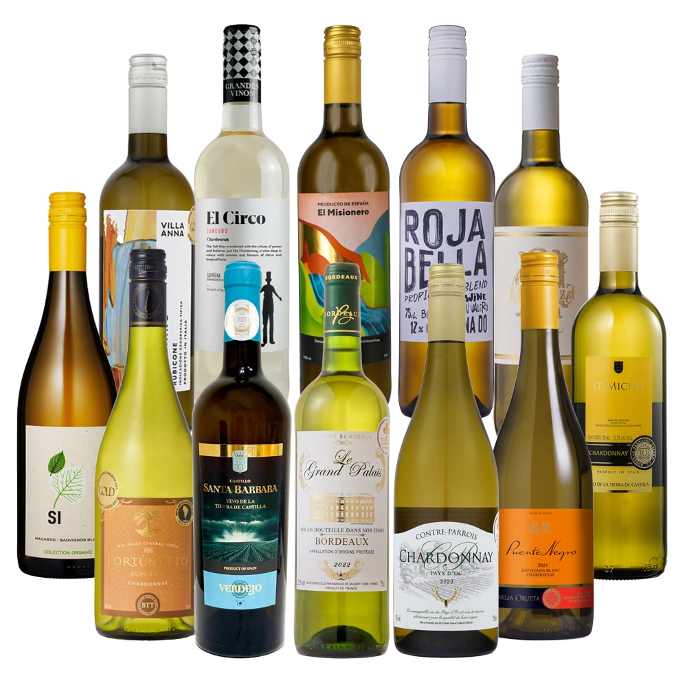 お買い得！売れ筋家飲み用充実白ワイン１２本セット