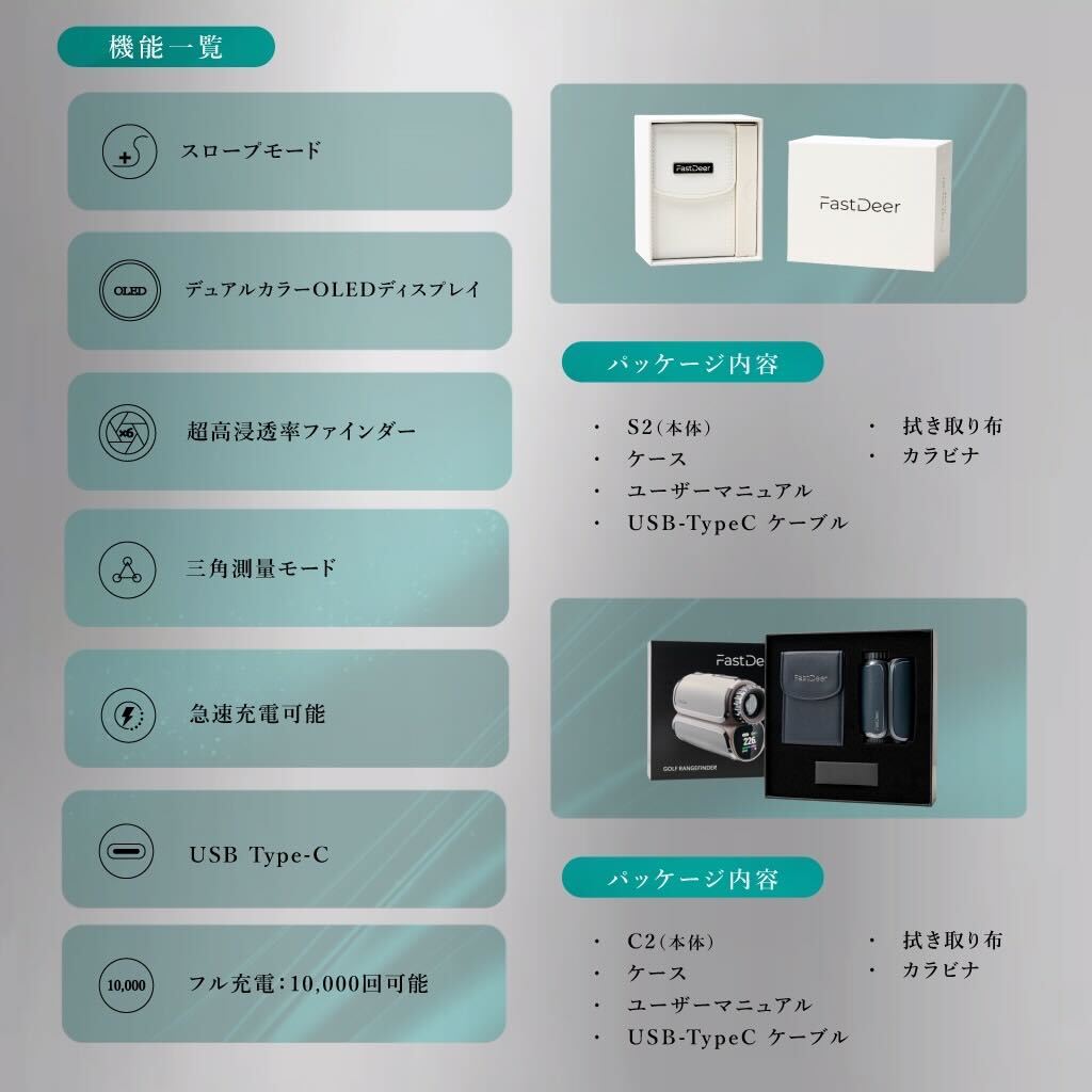機能一覧とパッケージ内容