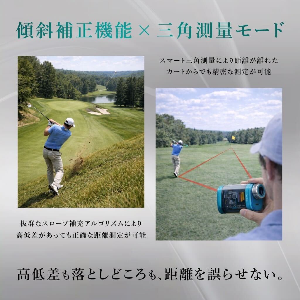 傾斜補正機能 × 三角測定モード