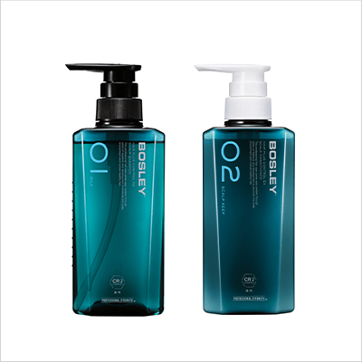 ［エコ得！］BOSLEYヘアプラス コントロールEX 薬用スカルプシャンプー（オイリー）・コンディショナー2種2個