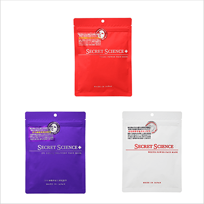 ［エコ得！］SECRET SCIENCE フェイスマスク3種3個