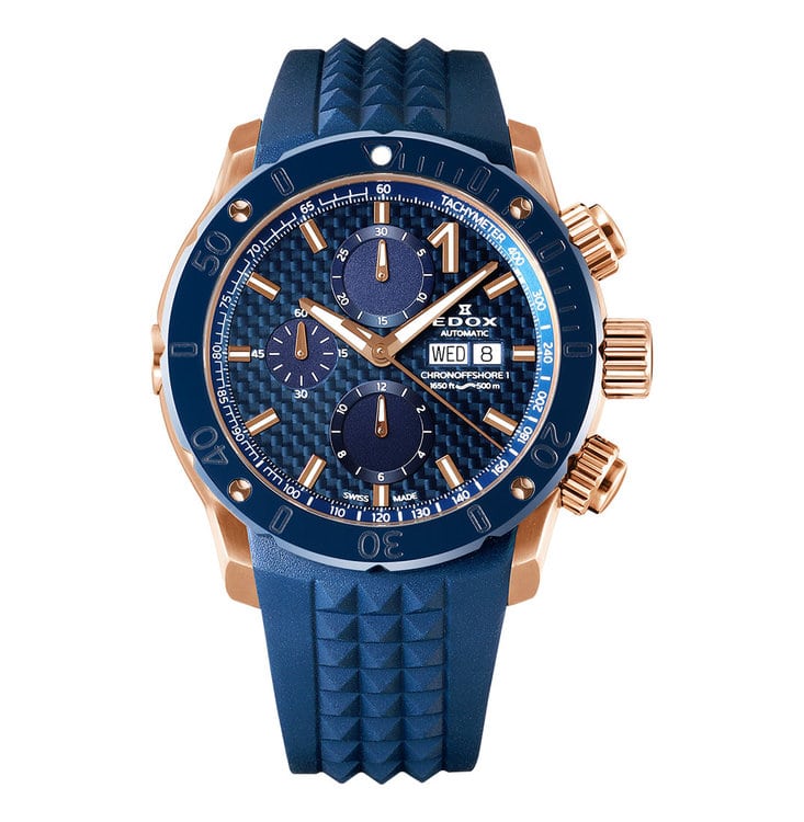 EDOX エドックス 腕時計　01122-37RBU35-BUIR3