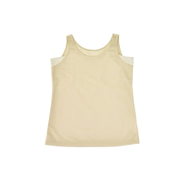 [YOSHIDA SHIRTS] インナー 日本製 レディース ノースリーブ 速乾 涼しい 汗パット付き 丸首 アゼック 22SS0004W ベージュ XS