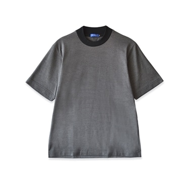 [YOSHIDA SHIRTS] Tシャツ 襟高 日本製 抗菌効果 ピエクレックス ジャケット専用 半袖 STKB24-085 ブラック L
