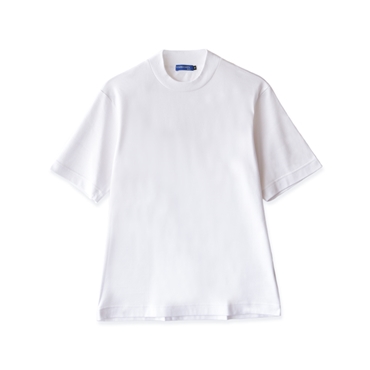[YOSHIDA SHIRTS] Tシャツ 襟高 日本製 抗菌効果 ピエクレックス ジャケット専用 半袖 STKB24-085 ホワイト LL